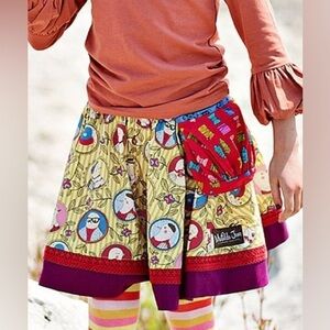 Matilda Jane Self-Portrait Paint By Numbers Colorful Skirt w Apron Pocket size 6